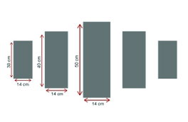 Wallity Cuadro Decorativo en Lienzo 5 Piezas 5PUC-157